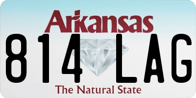 AR license plate 814LAG