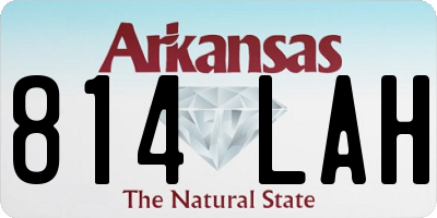 AR license plate 814LAH