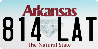 AR license plate 814LAT