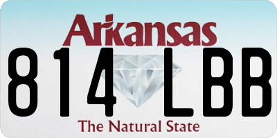 AR license plate 814LBB