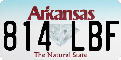 AR license plate 814LBF