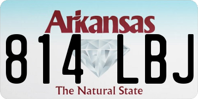 AR license plate 814LBJ