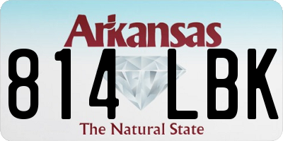 AR license plate 814LBK