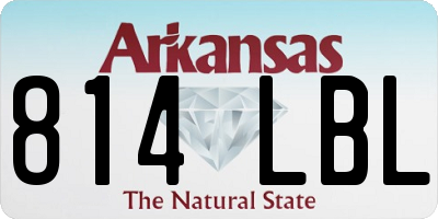 AR license plate 814LBL