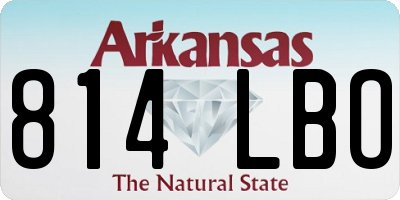 AR license plate 814LBO