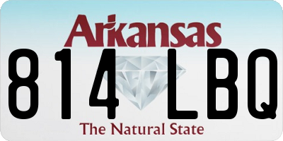 AR license plate 814LBQ