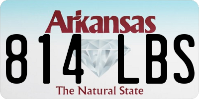 AR license plate 814LBS