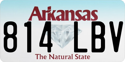 AR license plate 814LBV