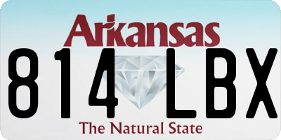 AR license plate 814LBX