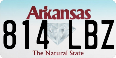 AR license plate 814LBZ