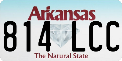 AR license plate 814LCC