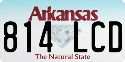 AR license plate 814LCD
