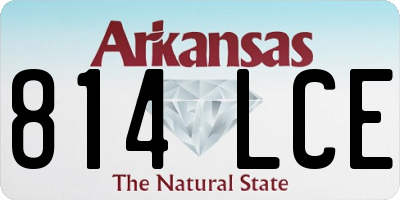 AR license plate 814LCE