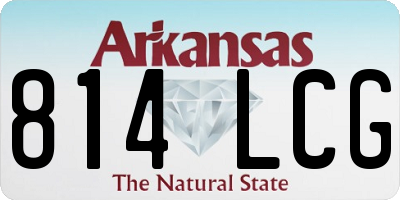 AR license plate 814LCG