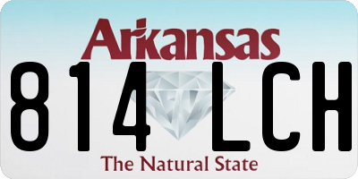 AR license plate 814LCH