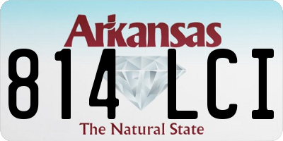 AR license plate 814LCI