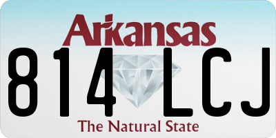AR license plate 814LCJ