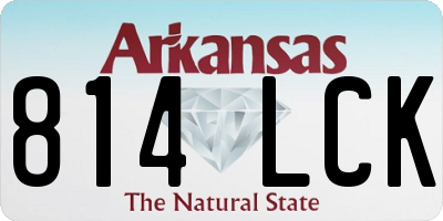 AR license plate 814LCK