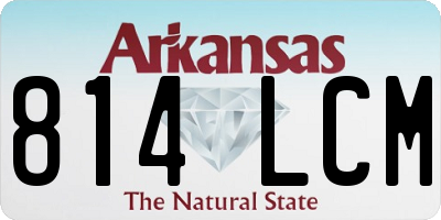 AR license plate 814LCM