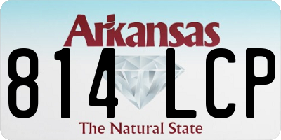 AR license plate 814LCP