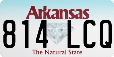 AR license plate 814LCQ