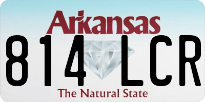 AR license plate 814LCR