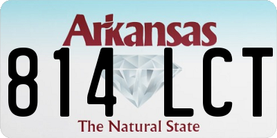 AR license plate 814LCT