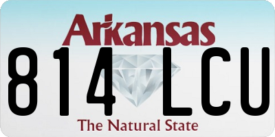 AR license plate 814LCU