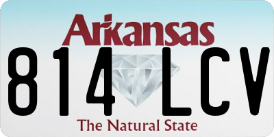 AR license plate 814LCV