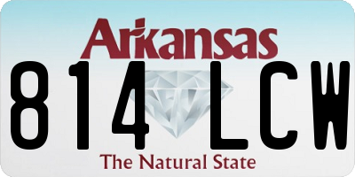AR license plate 814LCW