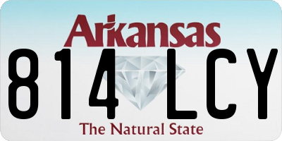 AR license plate 814LCY
