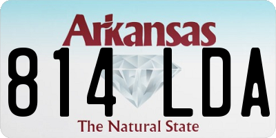 AR license plate 814LDA