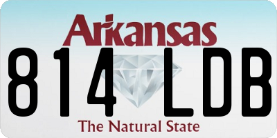 AR license plate 814LDB