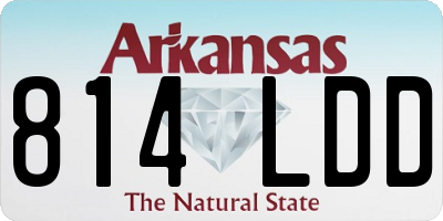 AR license plate 814LDD