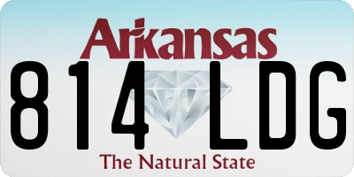 AR license plate 814LDG