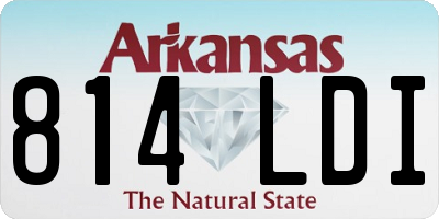 AR license plate 814LDI