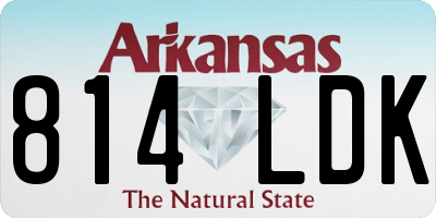 AR license plate 814LDK
