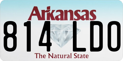 AR license plate 814LDO
