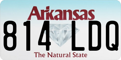 AR license plate 814LDQ