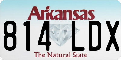 AR license plate 814LDX