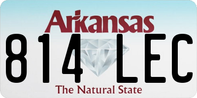 AR license plate 814LEC