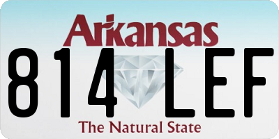 AR license plate 814LEF