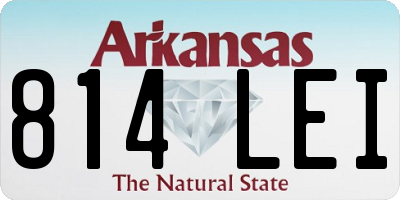 AR license plate 814LEI
