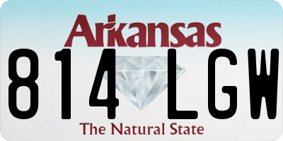AR license plate 814LGW