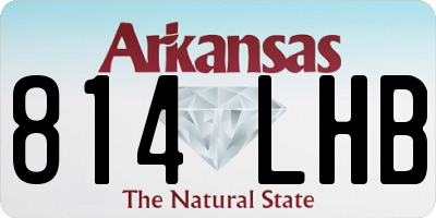 AR license plate 814LHB