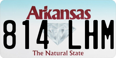AR license plate 814LHM