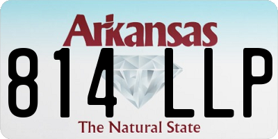 AR license plate 814LLP