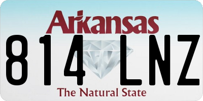 AR license plate 814LNZ