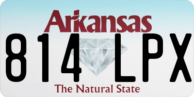 AR license plate 814LPX