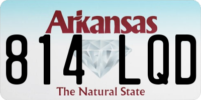 AR license plate 814LQD